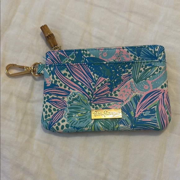 Lilly Pulitzer Blue and Pink Floral Women's Bag - Picture 1 of 4